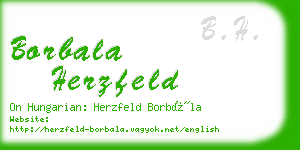 borbala herzfeld business card